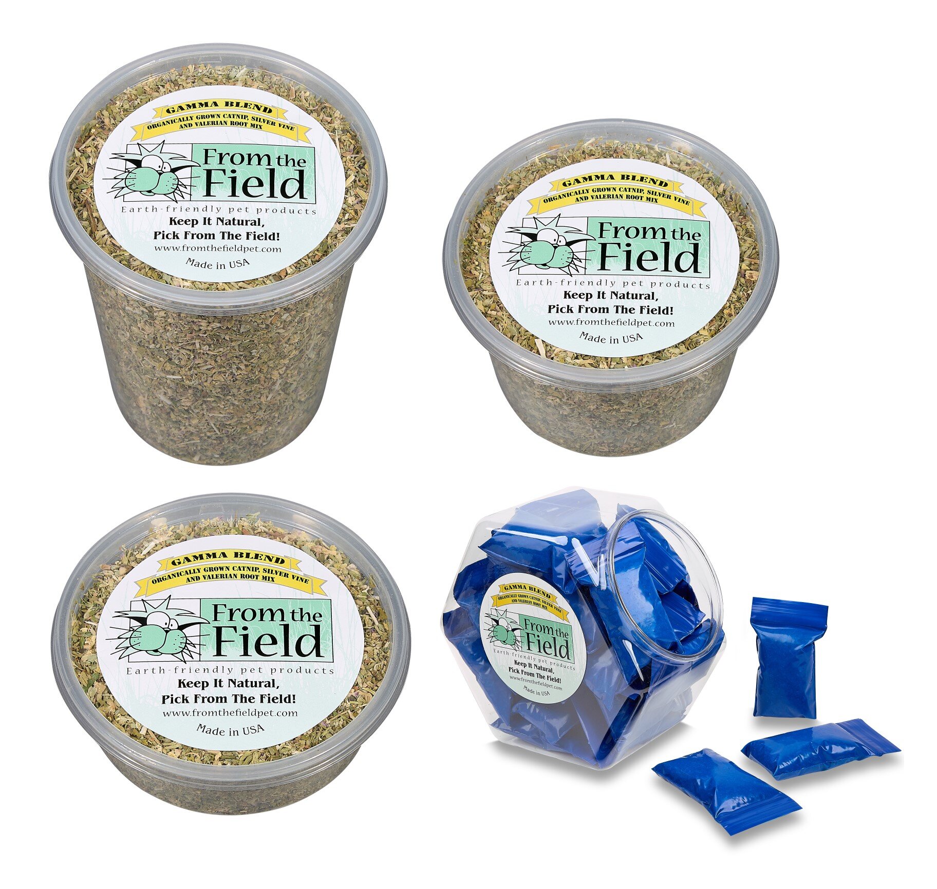 Gamma Blend Catnip Silver Vine And Valerian For Happy Cats